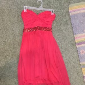Coral high/low dress. Only wore once.